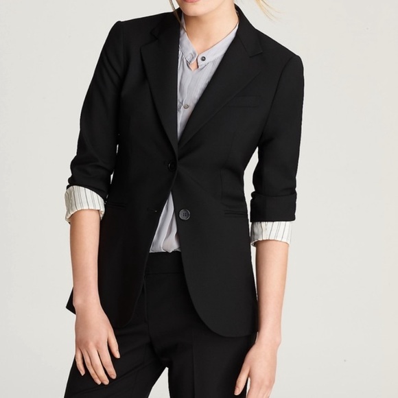 Theory Jackets & Blazers - Theory “Rory-Tailor” Black Two Button Blazer